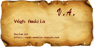 Végh Amázia névjegykártya